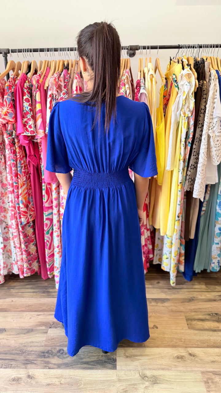 Robe longue Appo bleu roi