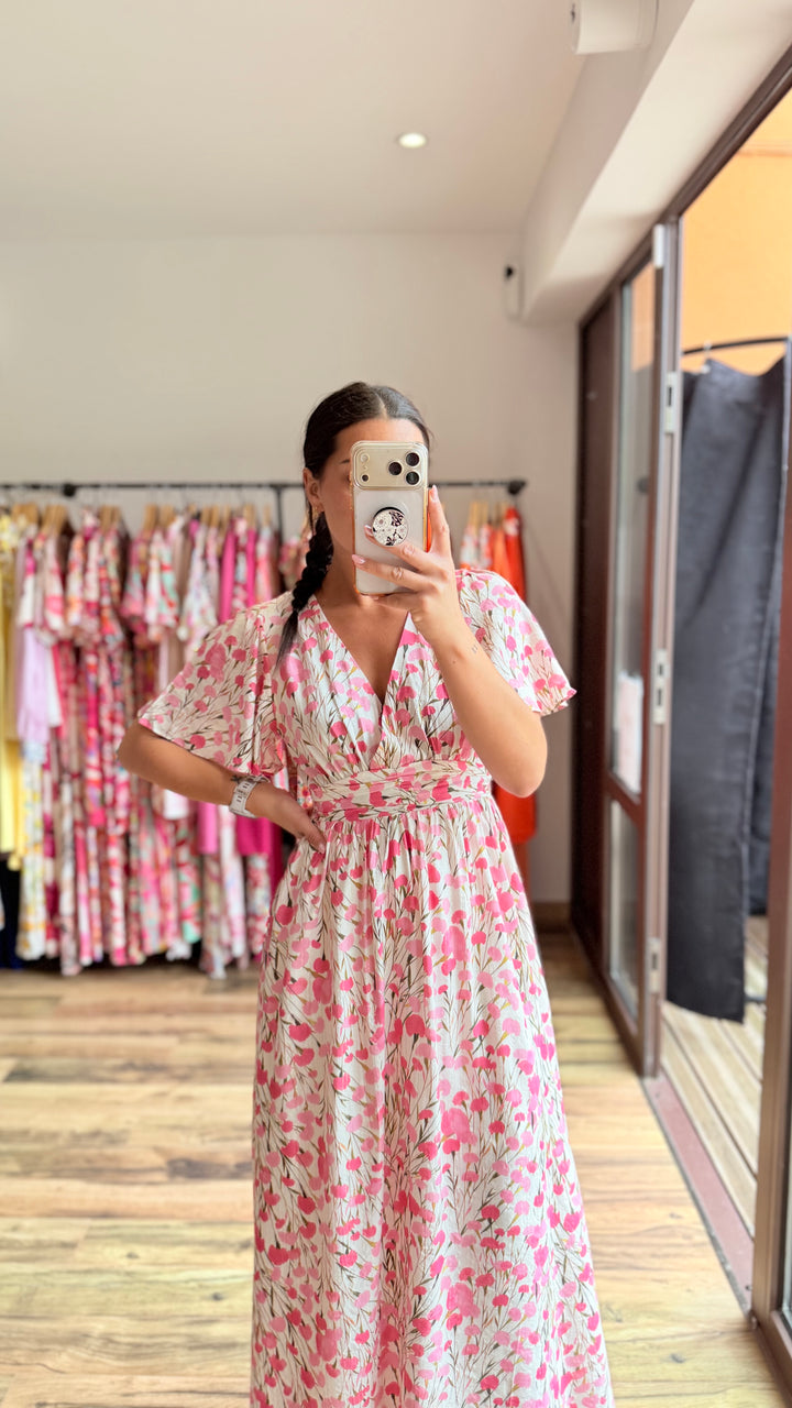 Robe longue Finda (dos ouvert)