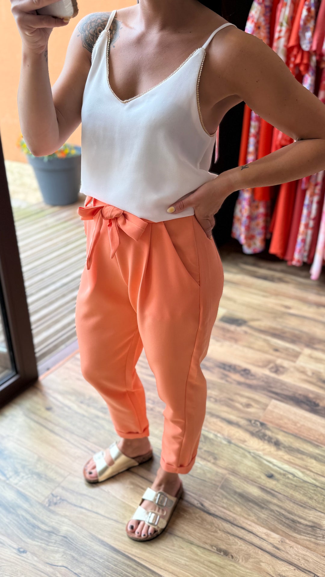 Pantalon Evy Abricot