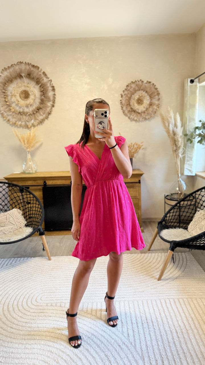 Robe courte Maya Fushia