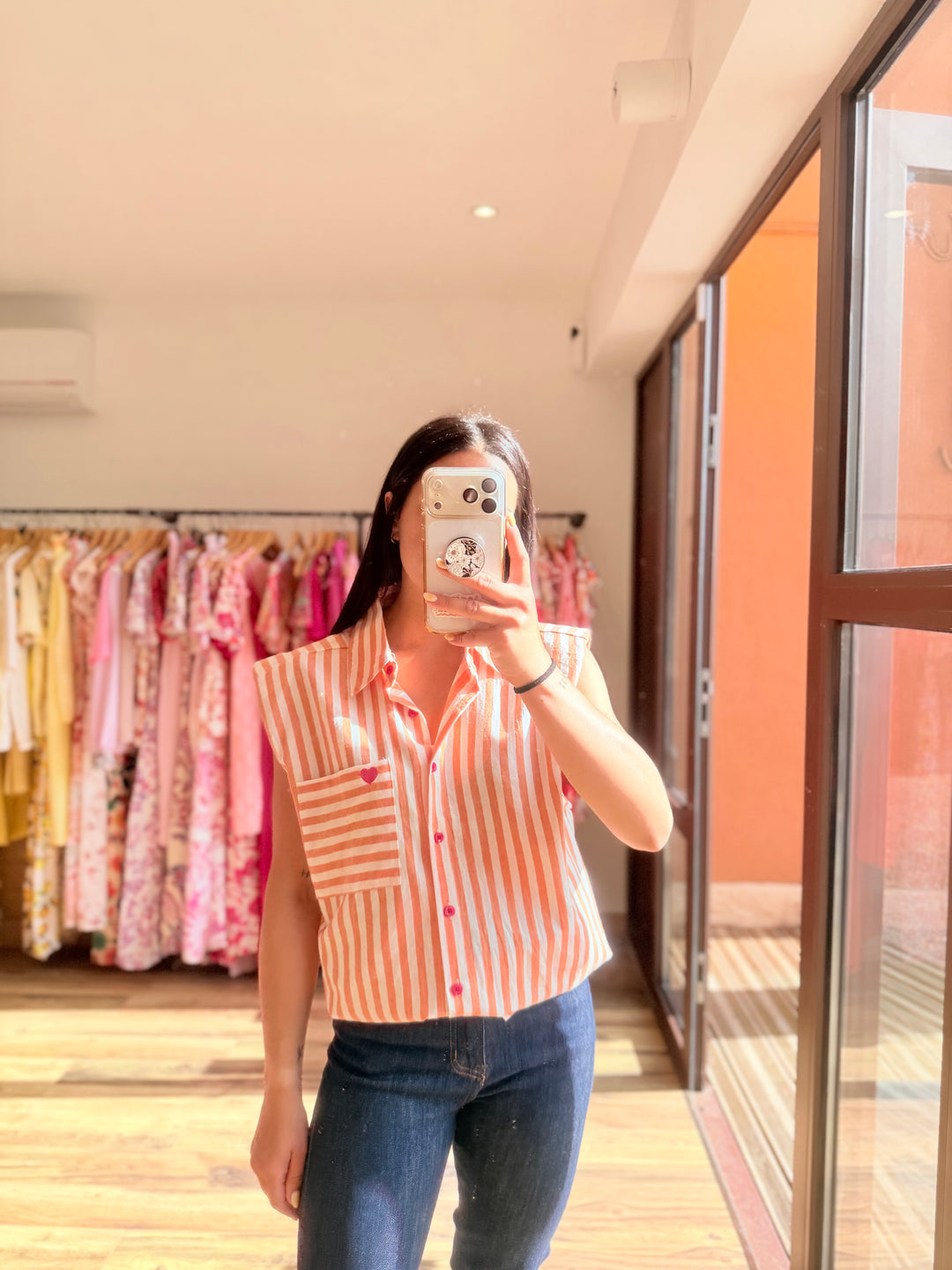 Chemise Calsy orange