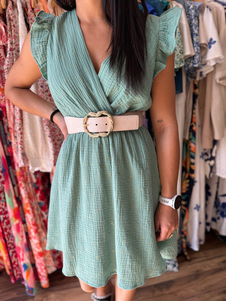 Robe Maya vert d’eau