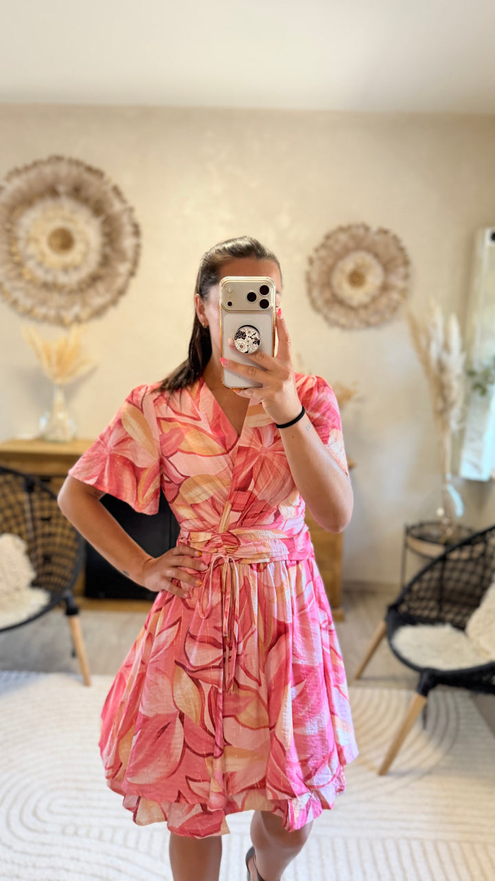 Robe Courte Ceyli rose