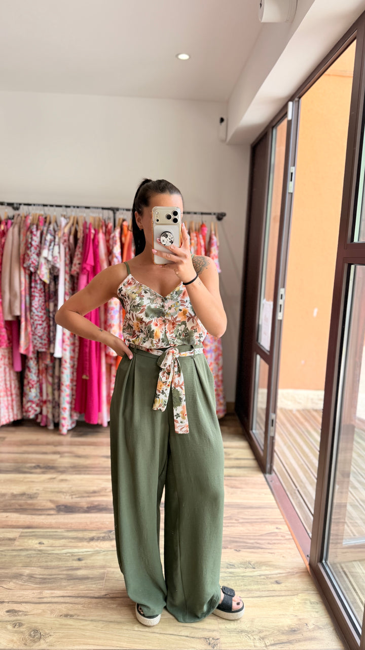 Pantalon Candice kaki CURVY
