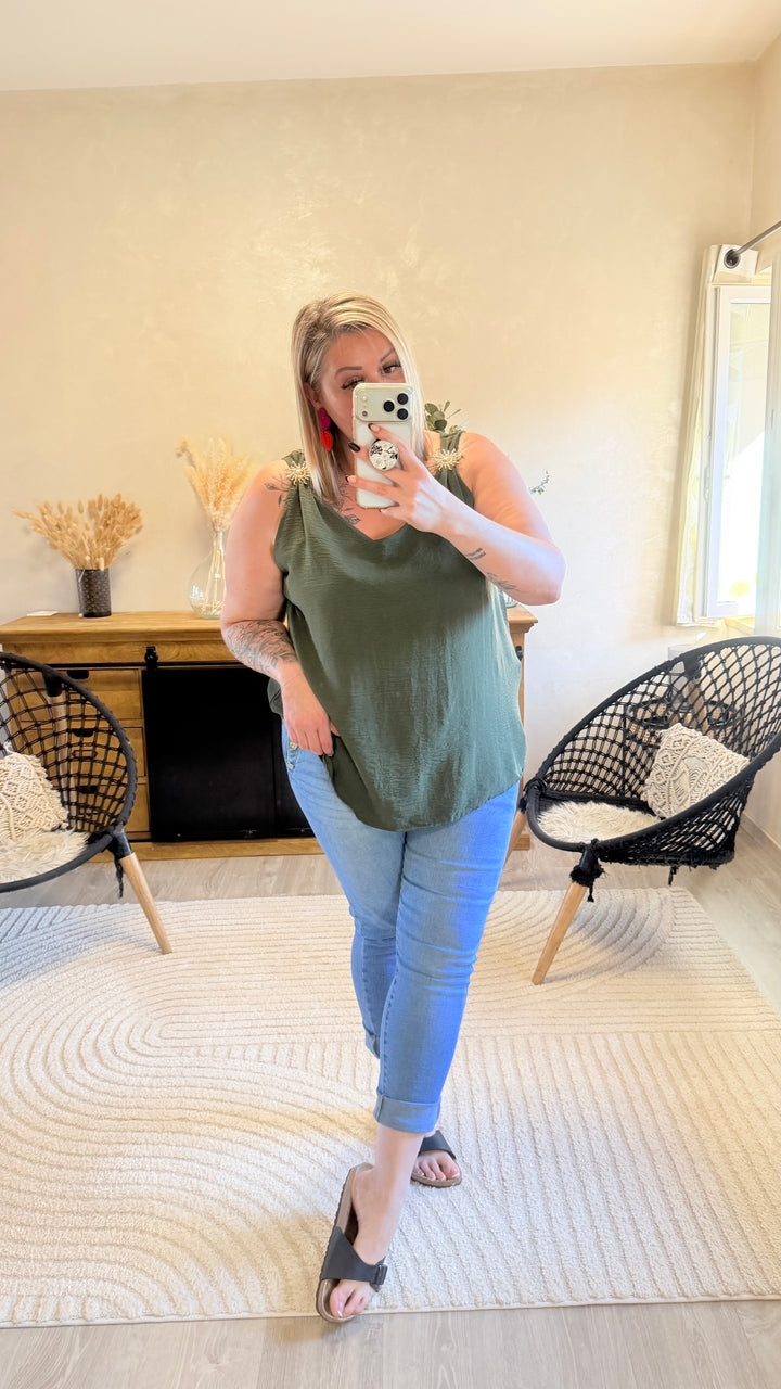 Top Soleya kaki CURVY