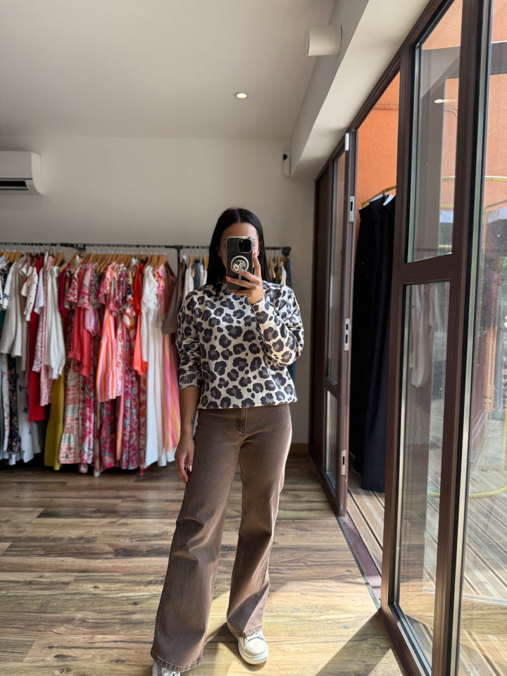 Jean coupe droite chocolat 🍫