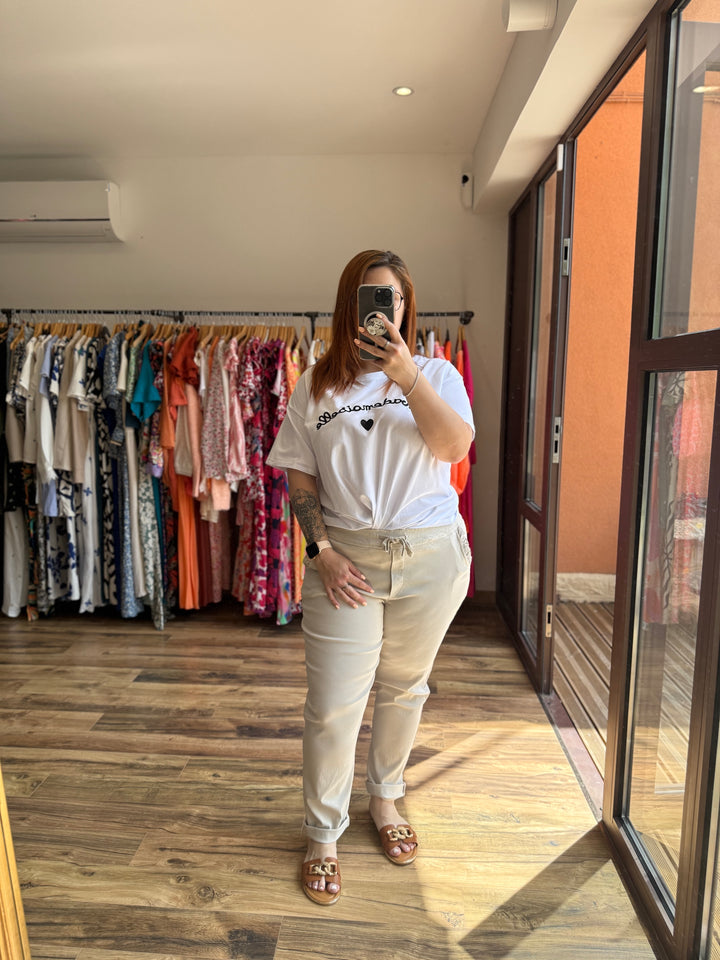 Pantalon Silvere beige CURVY