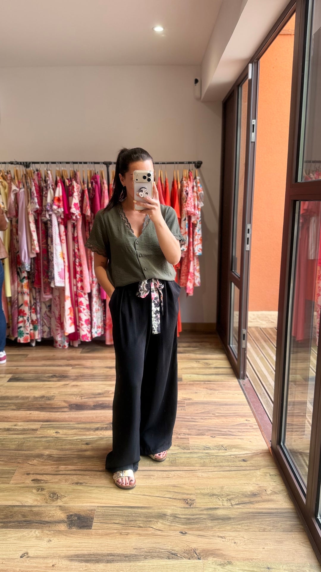 Chemise Mirta kaki