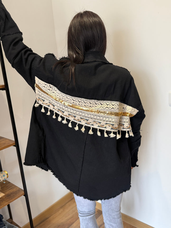 Veste jean Aloyse noir