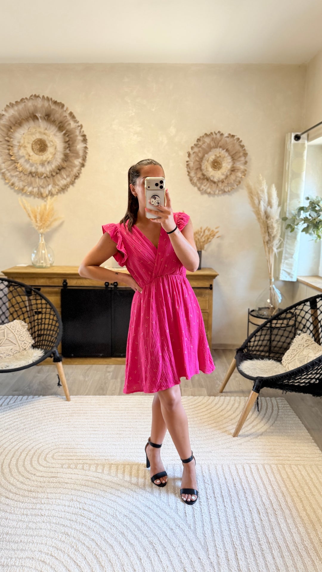 Robe courte Maya Fushia