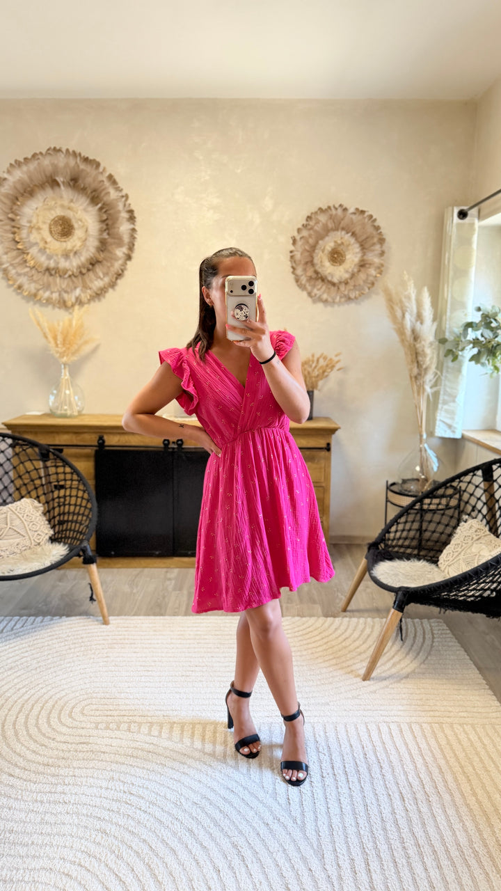Robe courte Maya Fushia