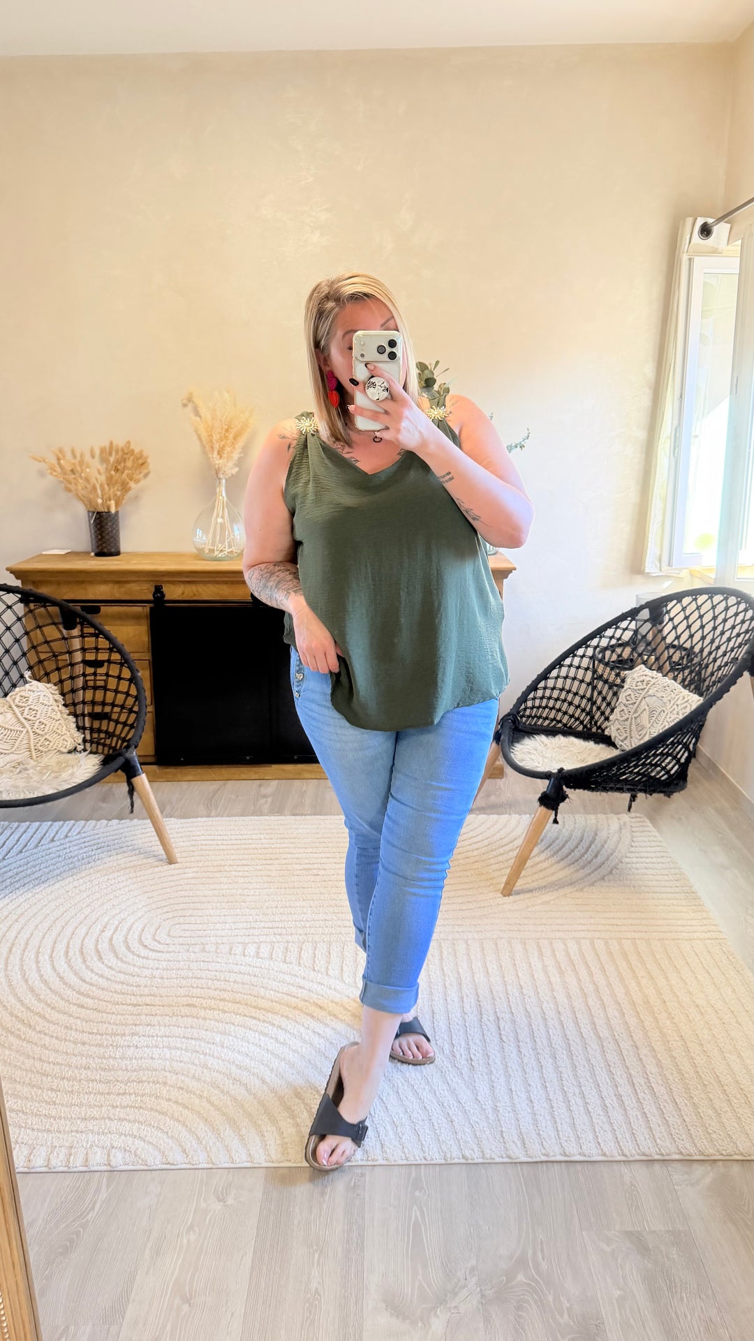 Top Soleya kaki CURVY