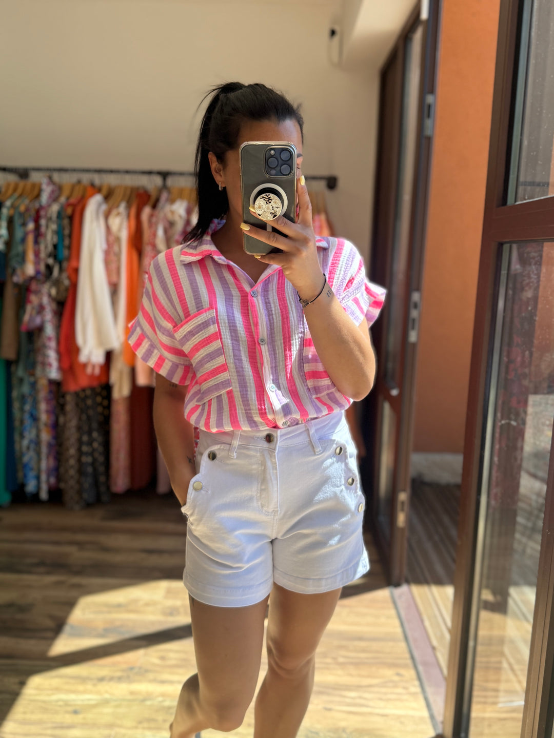 Short Valentin blanc