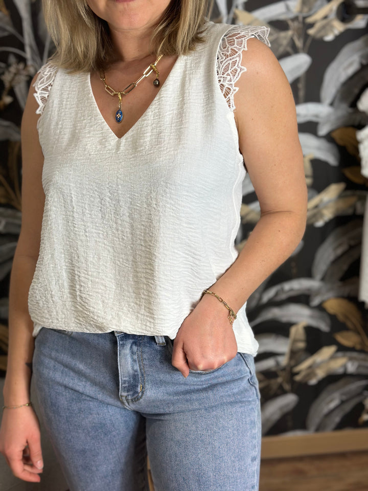 Blouse Milla blanche CURVY