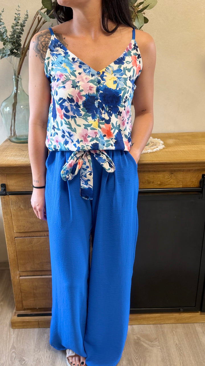 Pantalon Candice bleu CURVY