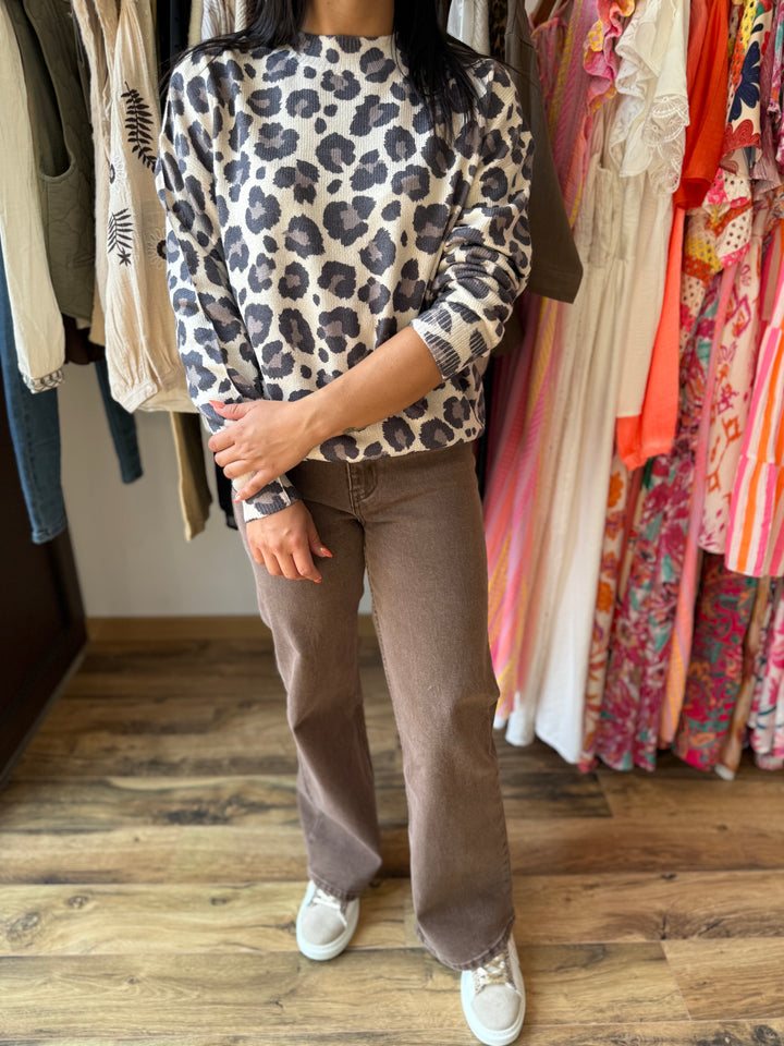 Jean coupe droite chocolat 🍫