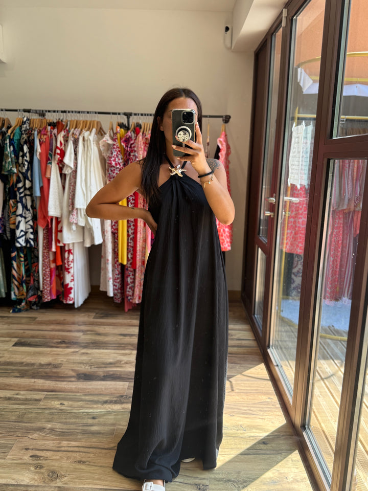 Robe longue Samia noir