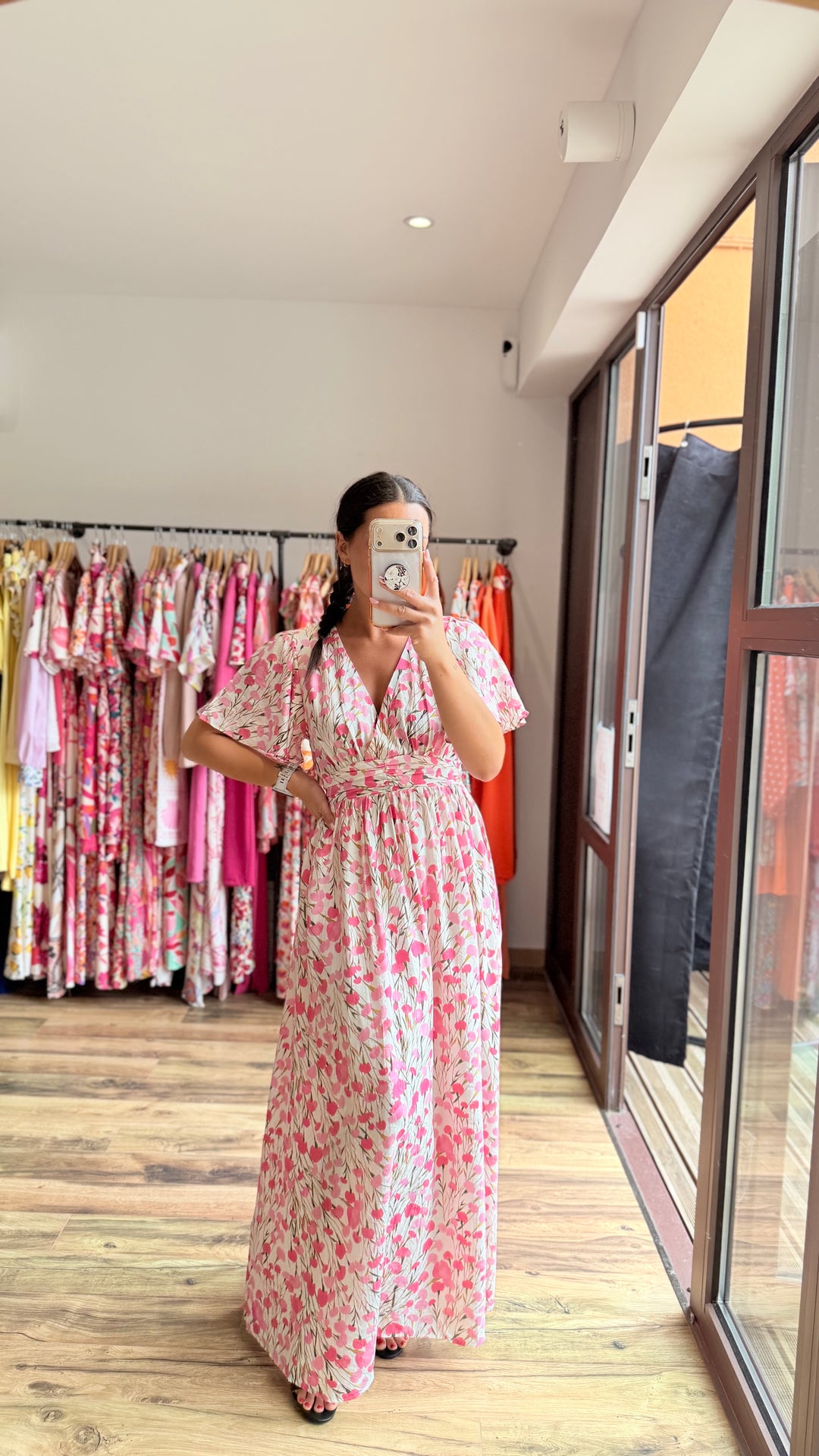 Robe longue Finda (dos ouvert)