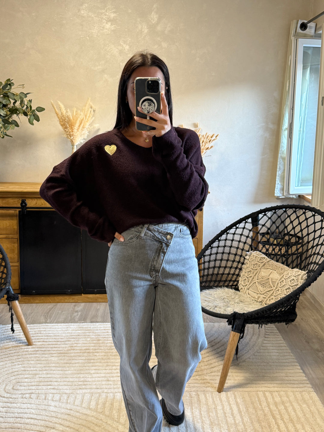 Pull Juanito aubergine