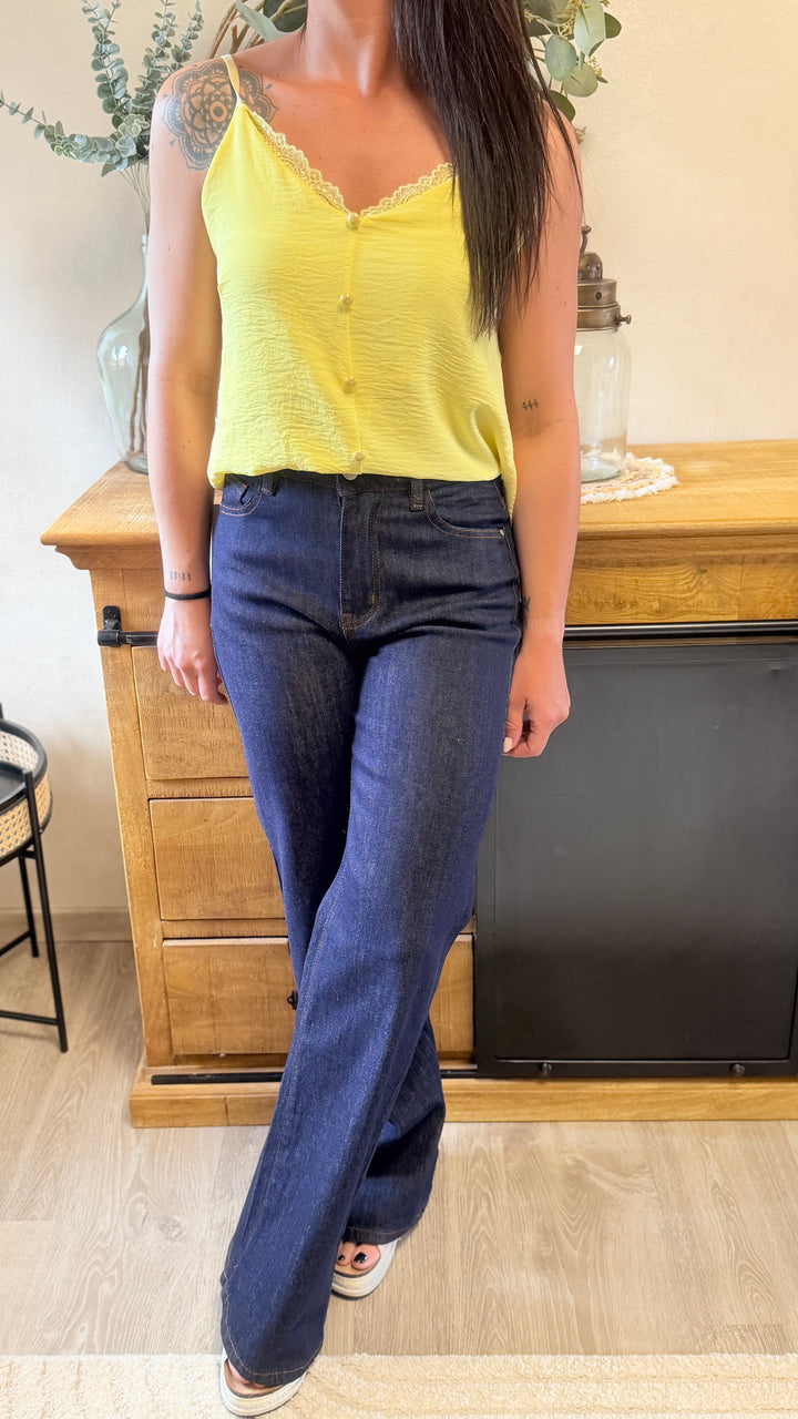 Jean wild leg bleu brut