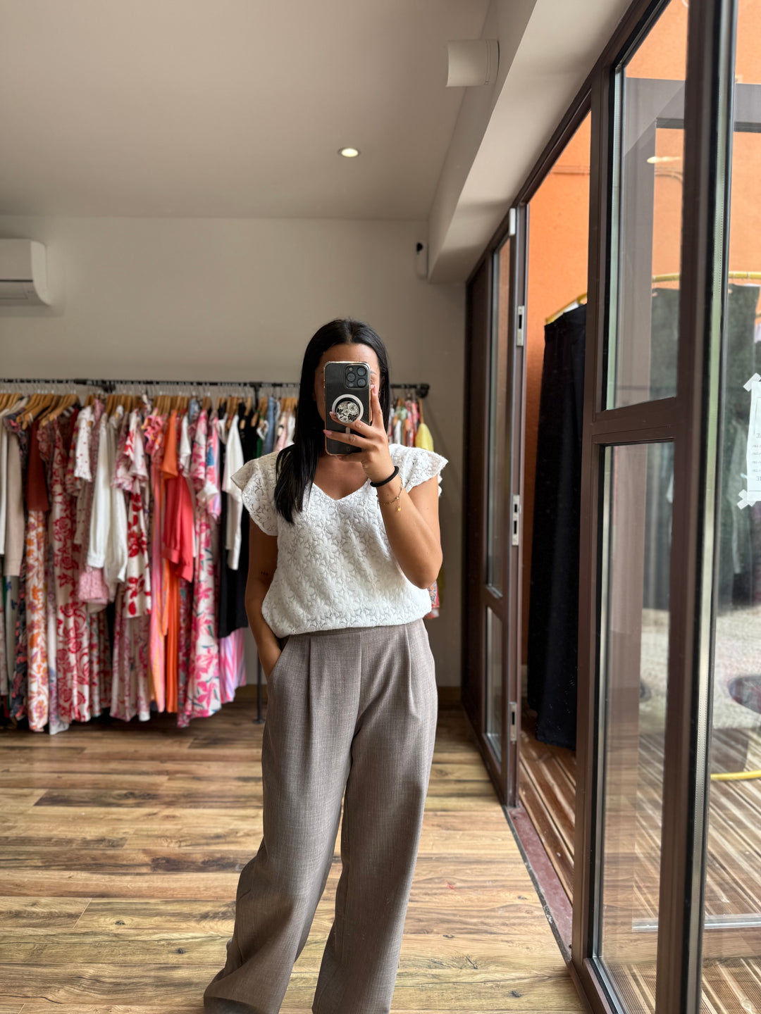 Pantalon Edy taupe
