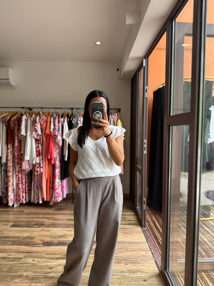 Pantalon Edy taupe