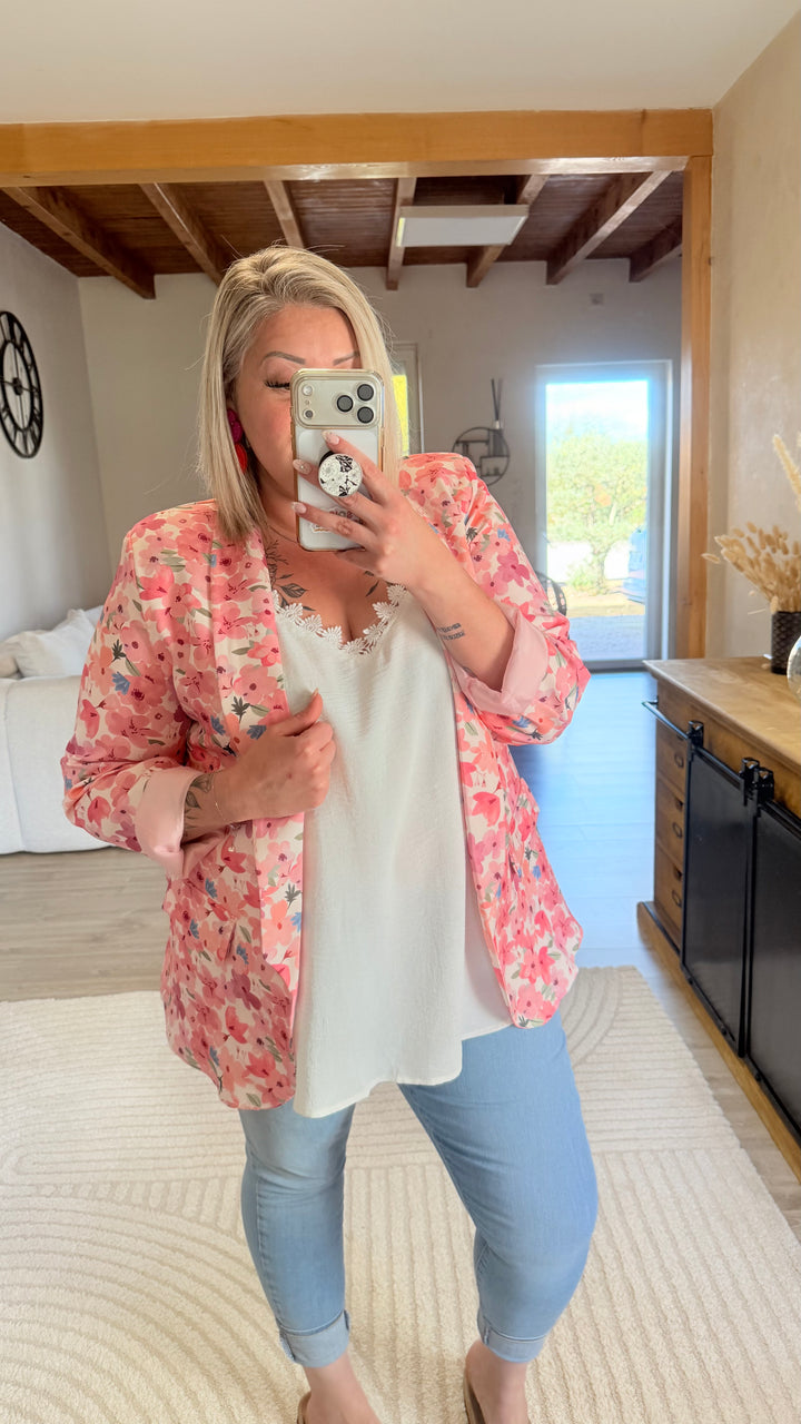 Top Gorgia blanc CURVY