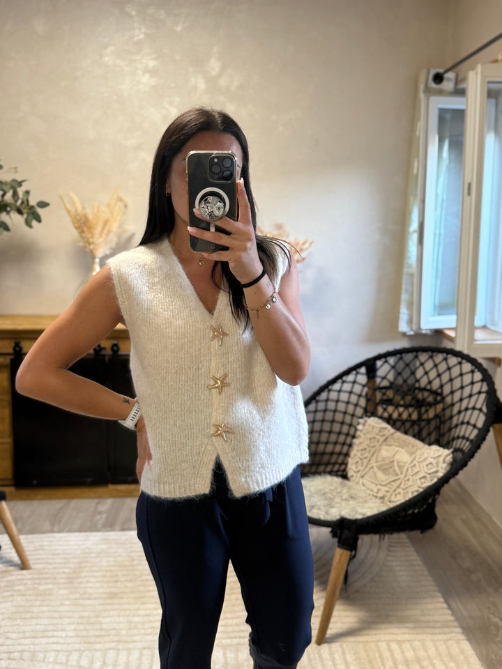 Gilet Star beige