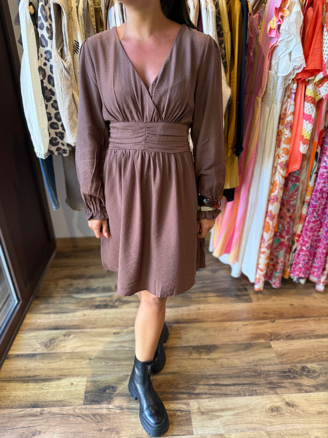 Robe topic chocolat CURVY