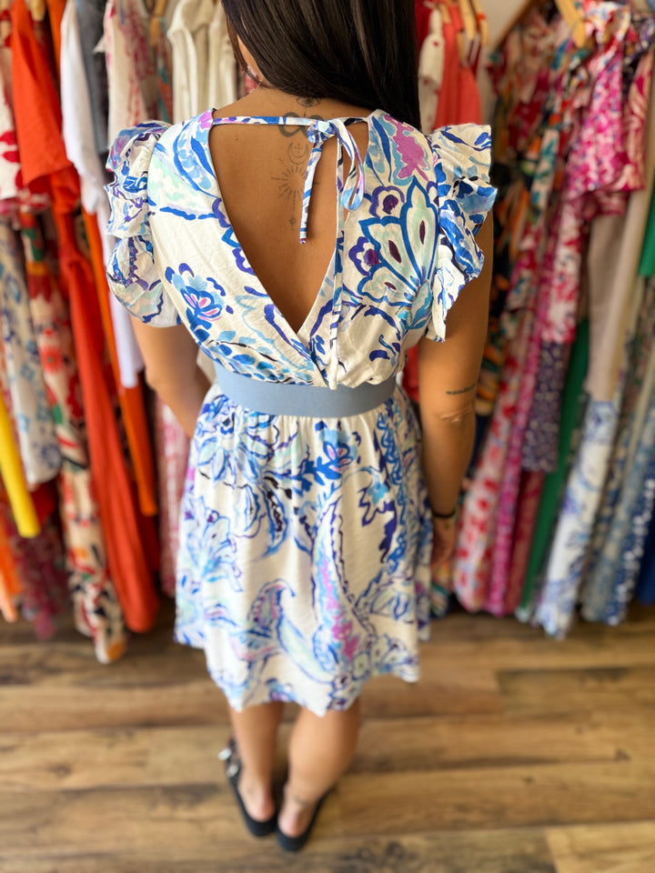 Robe Almeria bleu CURVY