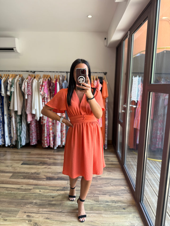 Robe Anail Orange CURVY