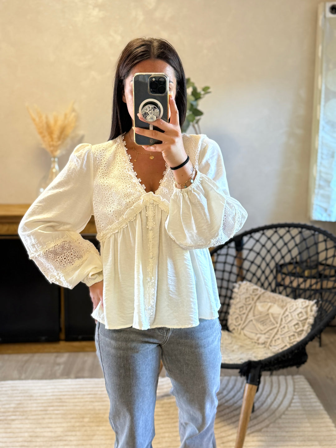 Blouse Flow écru