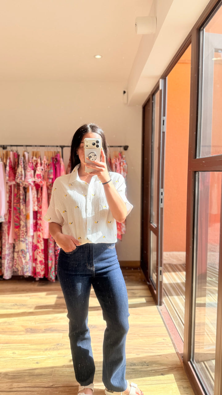 Chemise gaze citron 🍋 CURVY