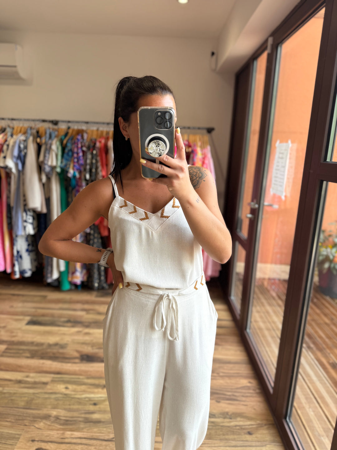 Pantalon en Lin Molina