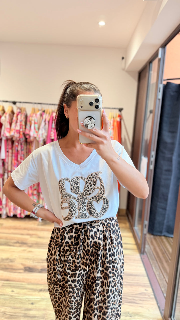 Teeshirt léopard Amore