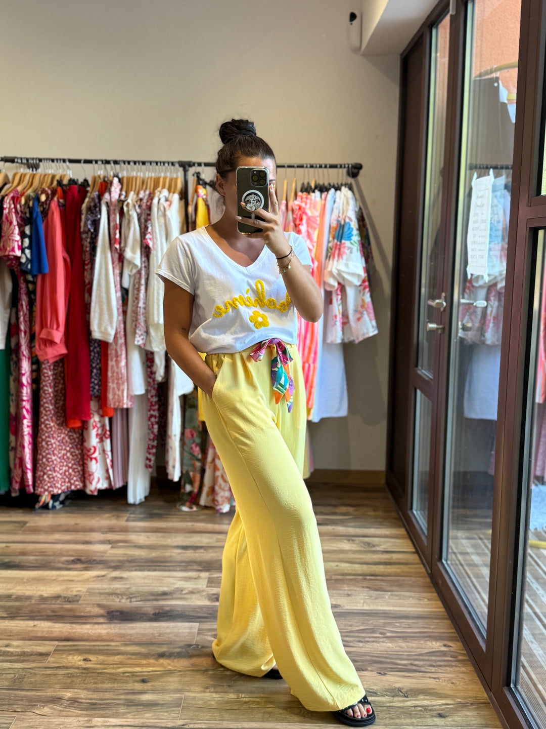 Teeshirt bohème jaune