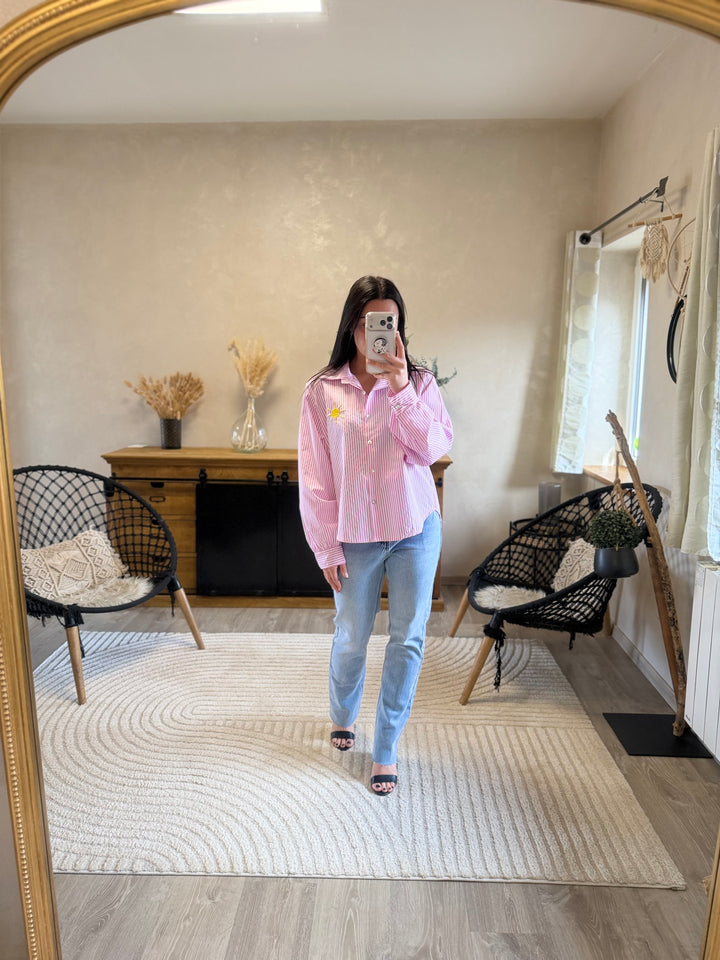 Chemise Saint-Tropez rose