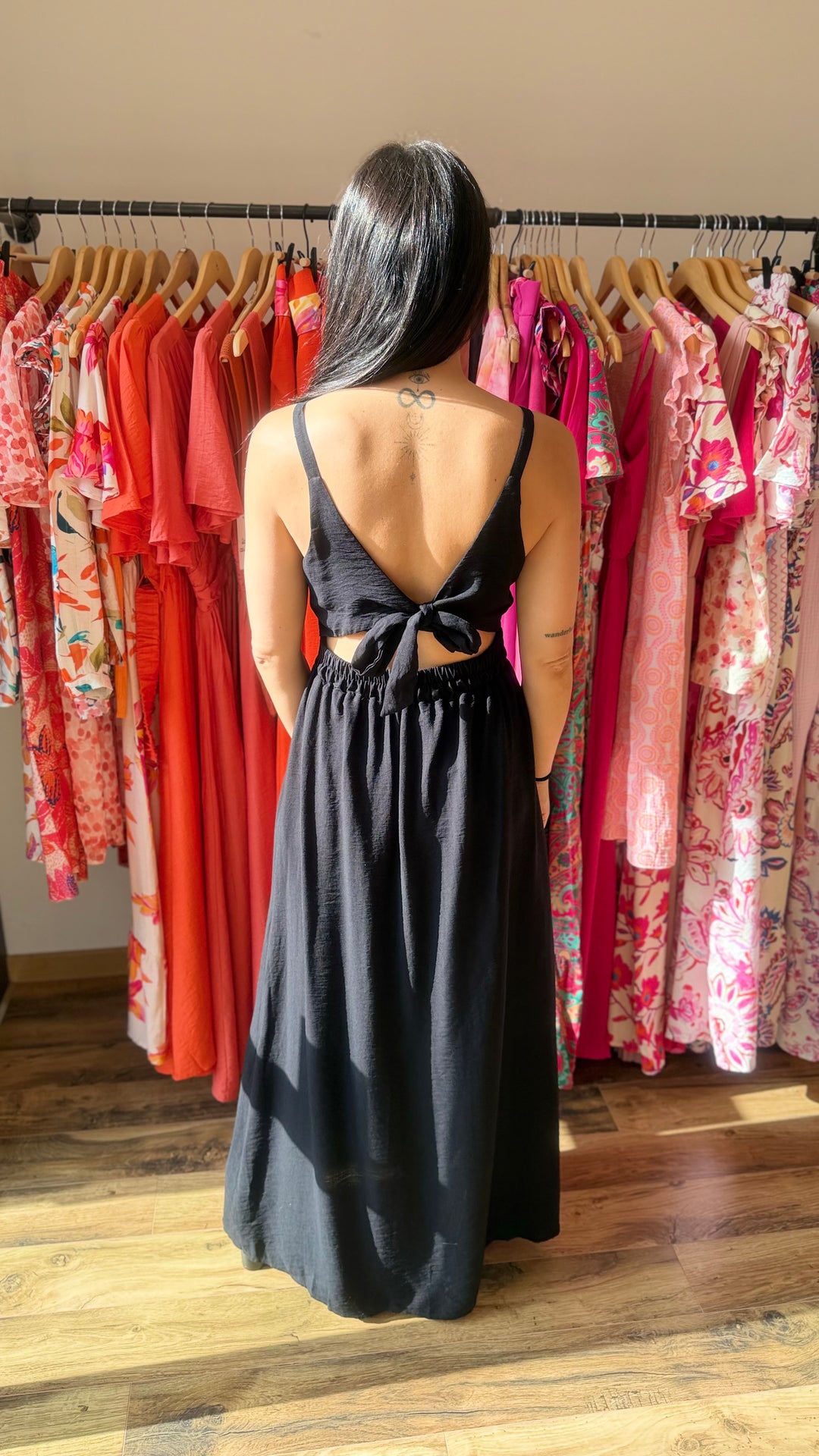 Robe longue Molly noir
