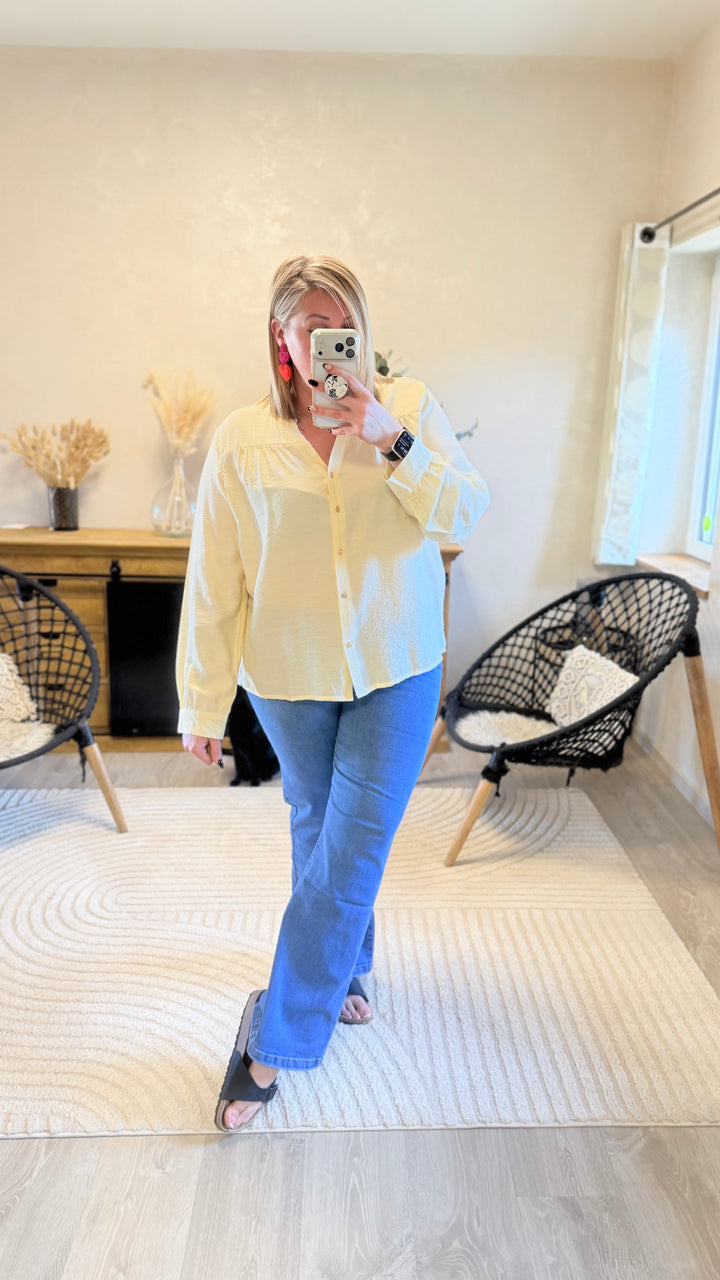 Chemise Slava jaune CURVY