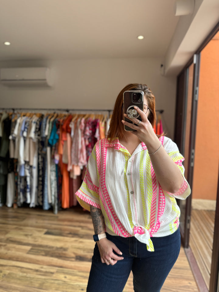 Chemise Ceylan blanche CURVY