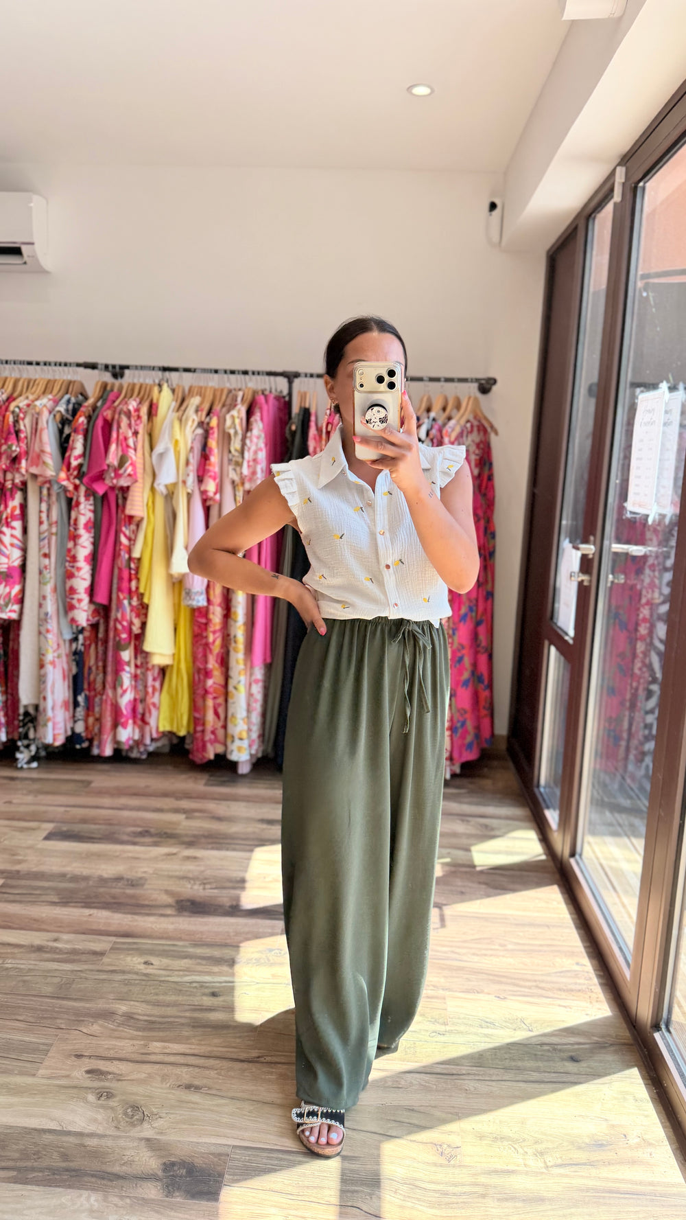 Pantalon Valentino kaki CURVY (Précommande expédition 6/07)