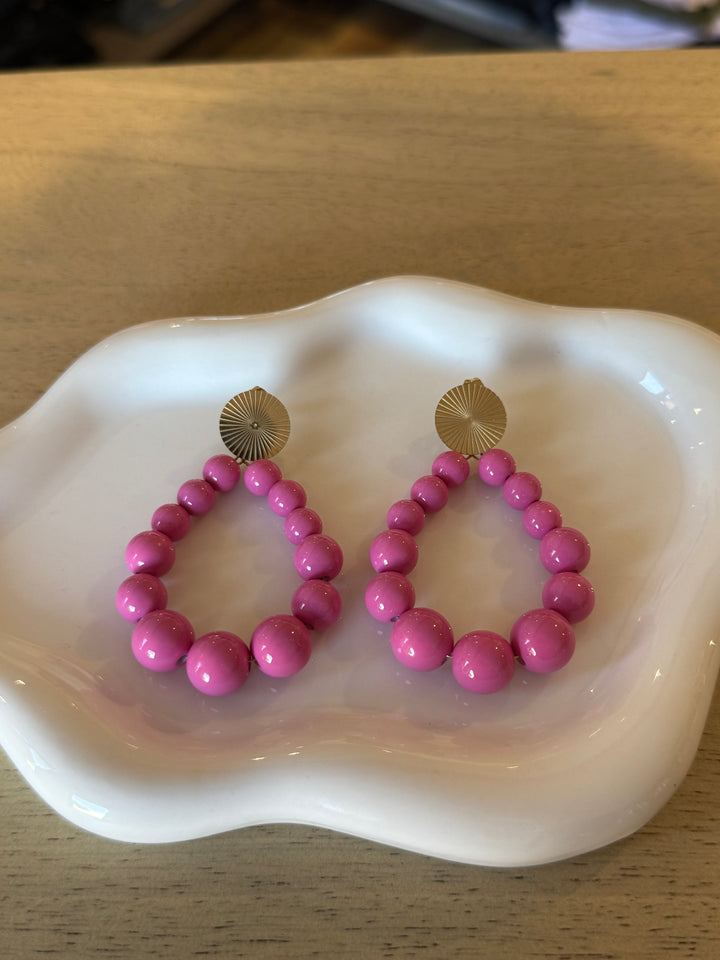 Boucles d’oreilles rose