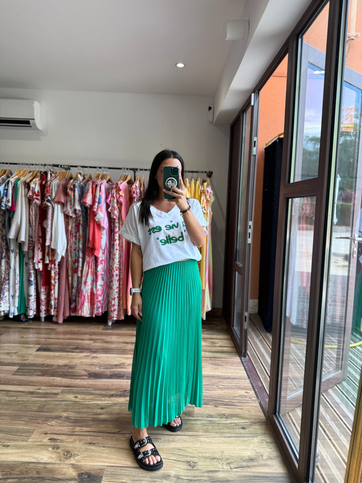 Teeshirt la vie est belle vert