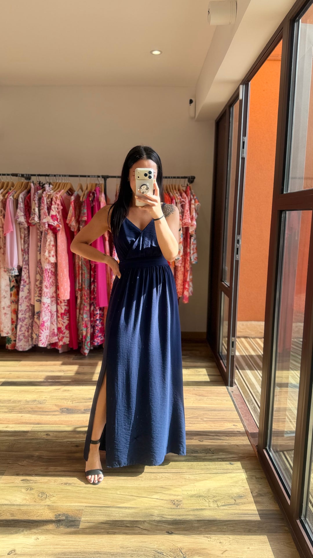 Robe longue Molly marine