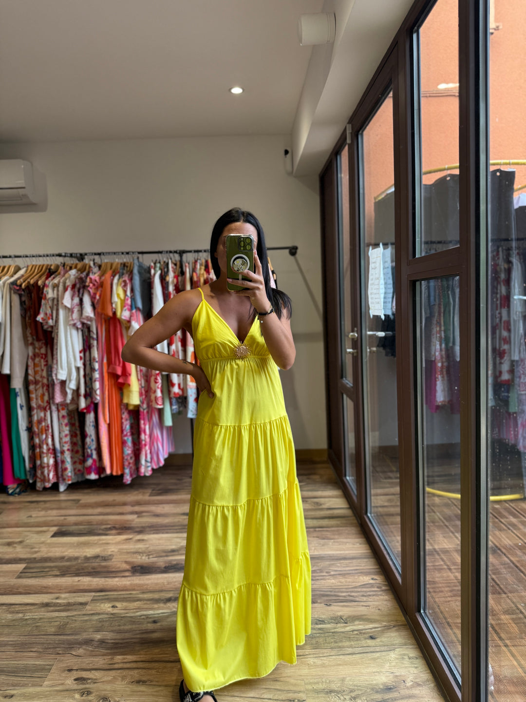 Robe longue Tristan jaune