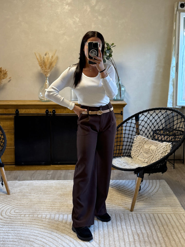 Pantalon Berlioz choco