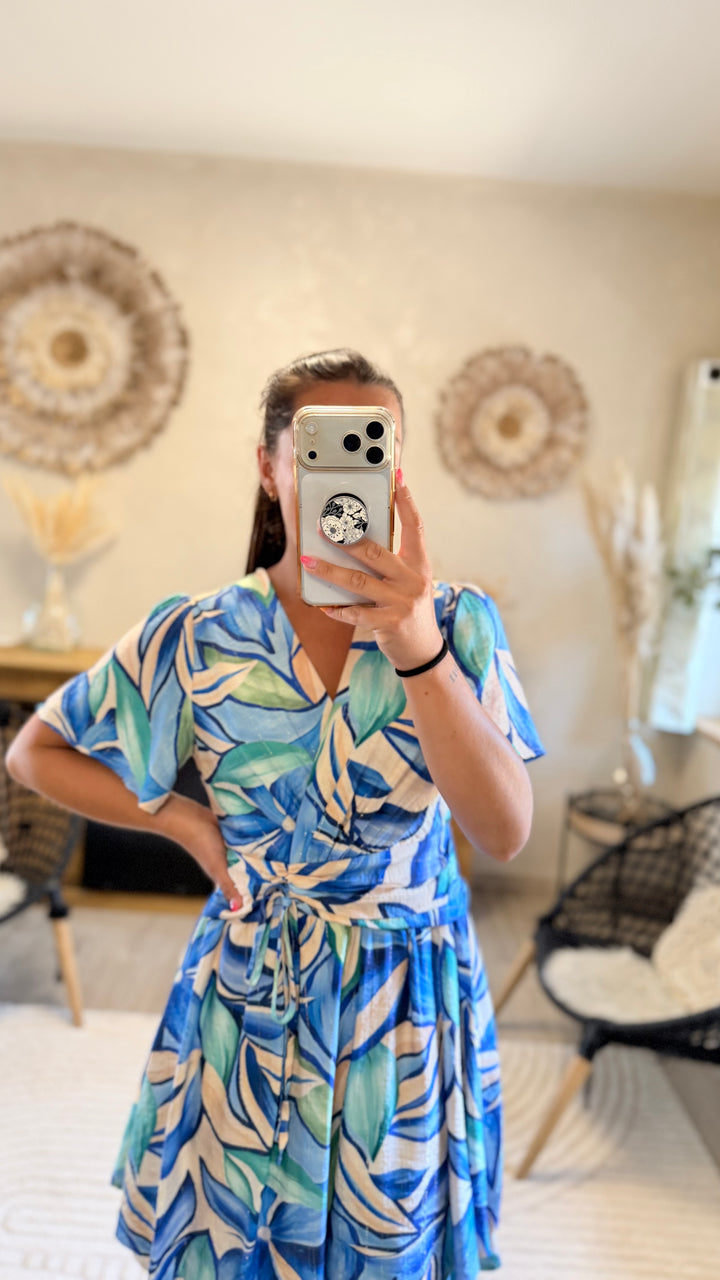 Robe Courte Ceyli bleu