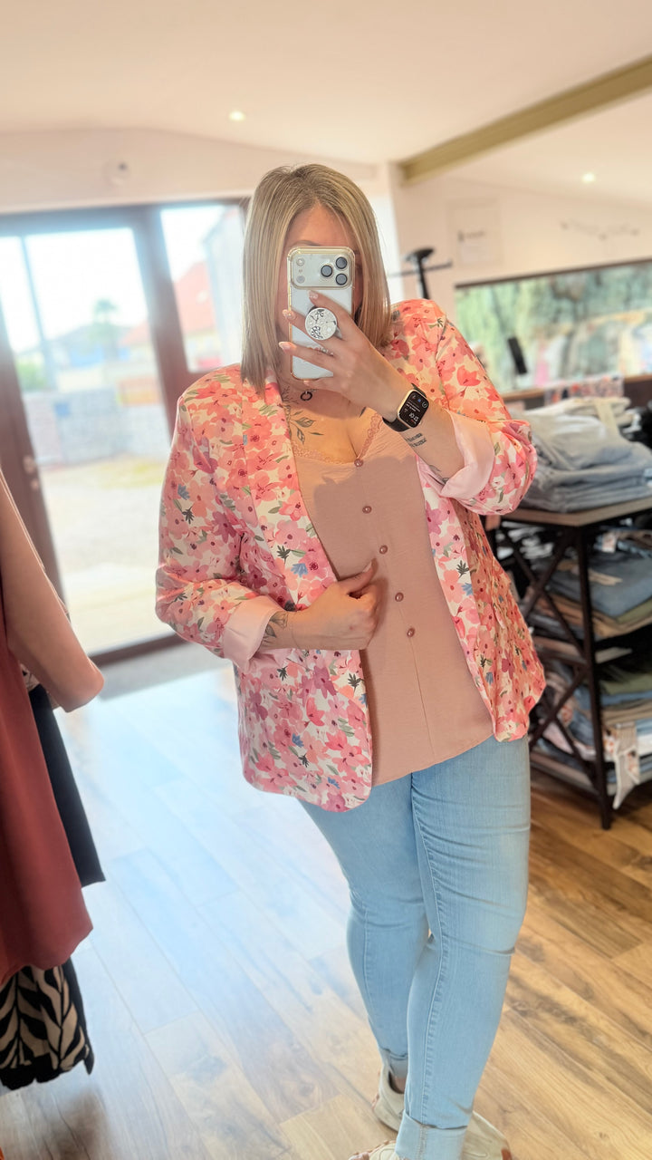 Blazer fleuri CURVY 42/46