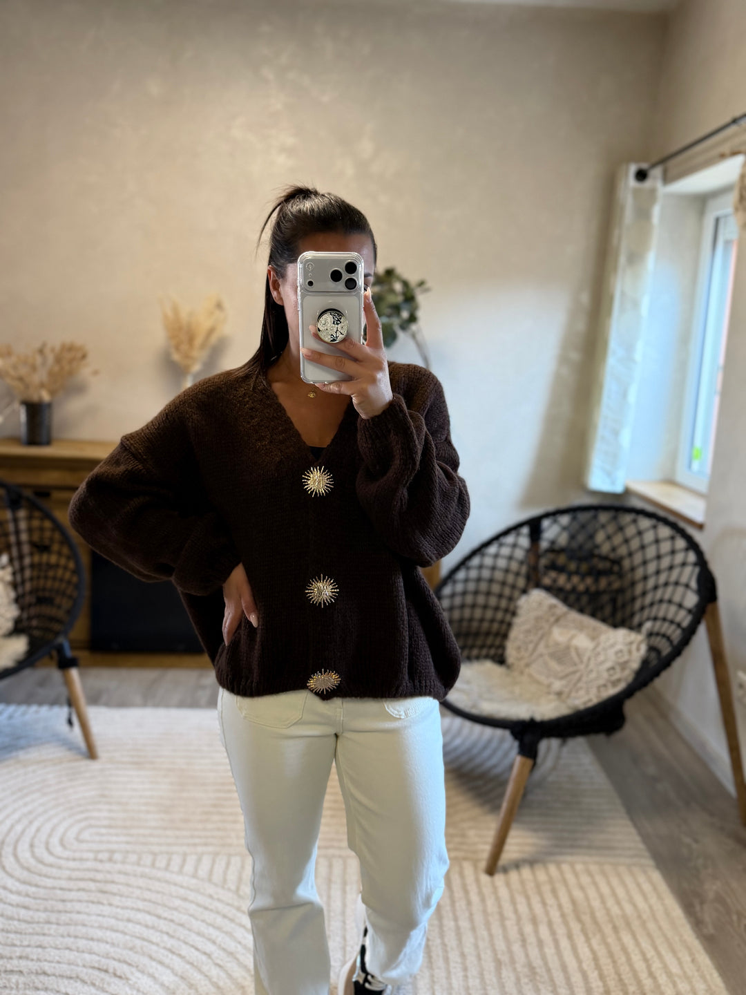 Gilet Betty chocolat