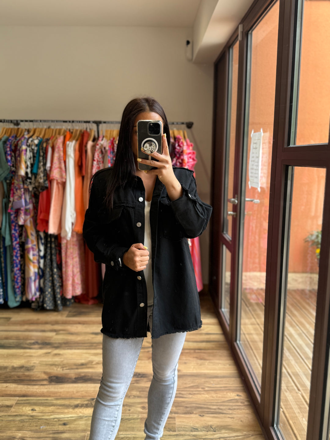 Veste jean Aloyse noir